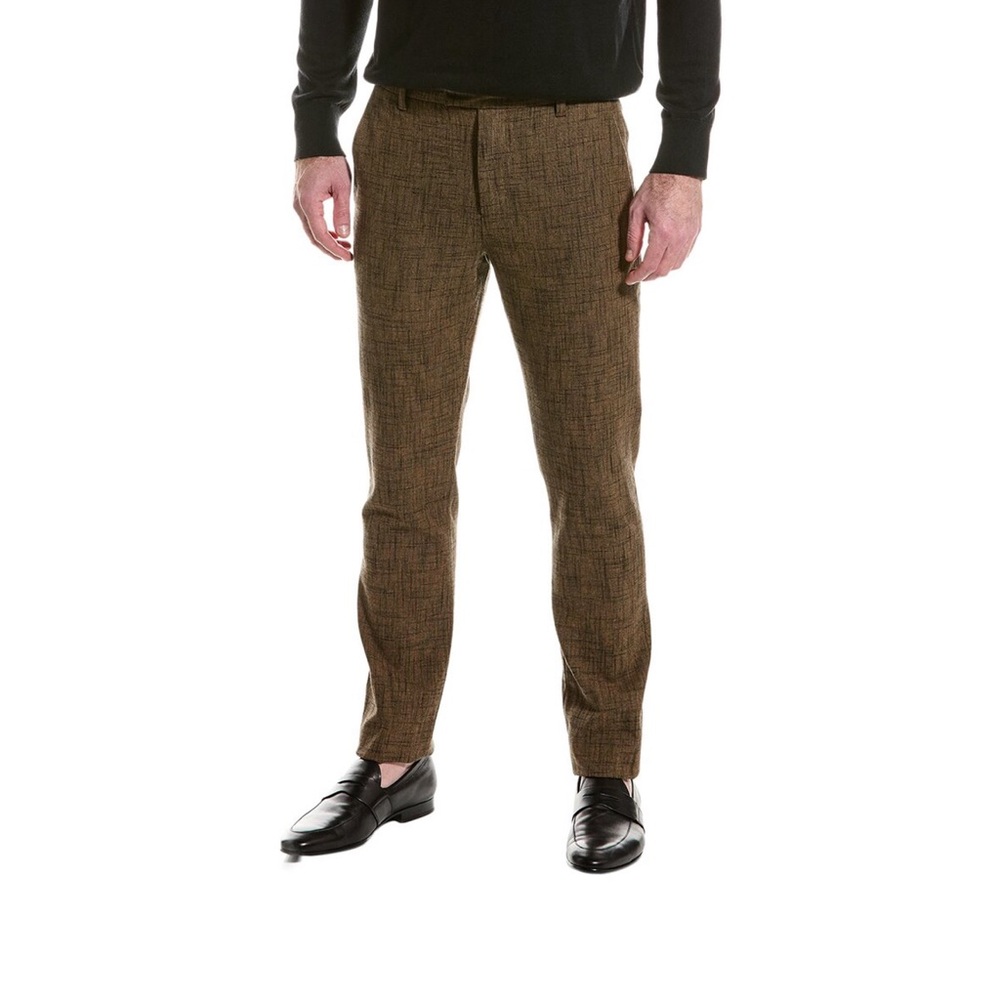 John Varvatos Slim Fit Wool-Blend Pant Nutmeg Sz 48 NEW NWT Reg $498